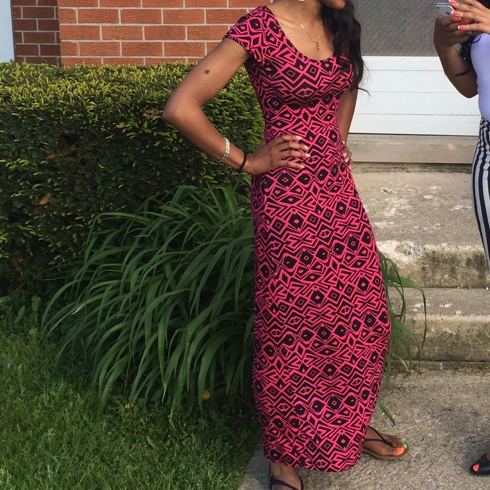 Maxi tribal print summer dress